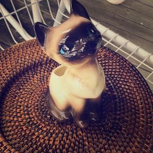 Antique Siamese Cat Planter